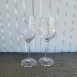 Set Of 2 Circleware Rimini Wine Glasses oz 9" tall
